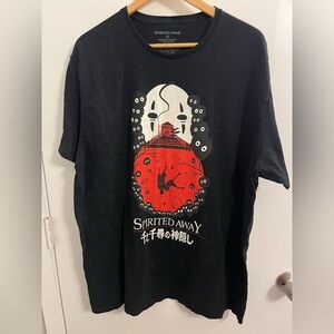 Studio Ghibli Spirited Away 2XL  t-shirt 100% Cotton Miyazaki Falling Deeper